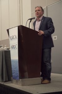 Geoff speaking at ORCA 2018 symposium copy
